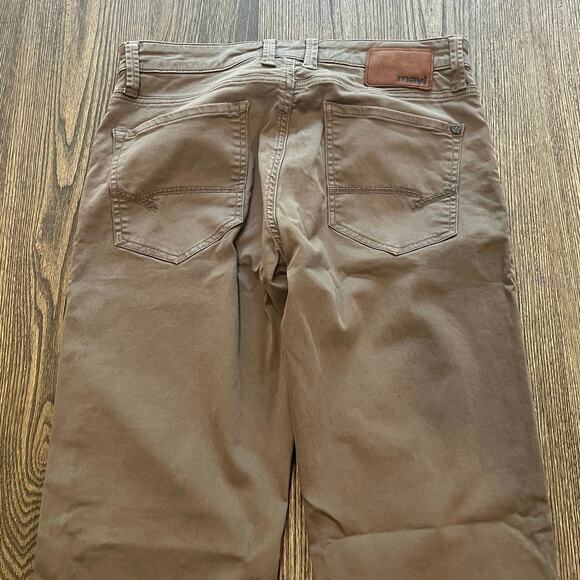 Mavi Jeans Mens Matt Brown Morel Sateen Twill Relaxed Straight Chino Size 34 - Picture 10 of 10